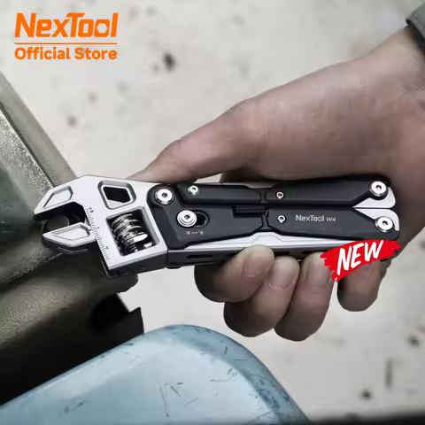 NexTool W4 Adjustable Wrench 11-In-1 Multitool Wrench Folding Pliers Knife Hand Tools Screwdriver Wo