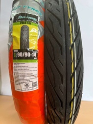 (ยางปีใหม่) ยางนอก HUT-POLO 511 T/T (ลายไฟ)