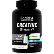 Bandini® Creatine CREAPURE® Monohydrate 240 Tablets - Supplement for Training, Sport, Gym and Pre Wo