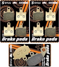 SYUU Motorcycle Replacemen Front Rear Brake Pads Brakes for Kawasaki Ninja ZX6R ZX 600 ZX600 ZX-6R 2