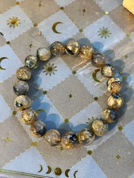 客製化水晶礦石手鍊 鈦晶母礦 10mm