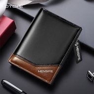 OTOHE กระเป๋าเงินผู้ชายที่ใส่บัตร RFID กันขโมยป้องกันการ์ดความปลอดภัยกระเป๋าสตางค์ใส่เหรียญที่ใส่บัต
