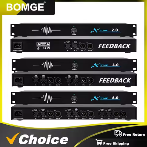 XTR2.0/4.0/6.0 Professional Feedback Suppressor Professional Audio Frequency Changer with Echo Cance