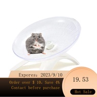 NEW Hamster Running Wheel Mute White Sports Hamster Running Disc Djungarian Hamster Flying Saucer Turntable with Brack