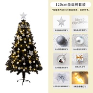 ต้นคริสต์มาสสีดำBlack Christmas Tree with Lights & decoration Home Shopping Mall Window INS Christma