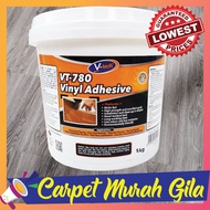 VT-789 VINYL ADHENSIVE GLUE 1KG,5KG/GAM LANTAI/FLOORING GLUE/MULTIPURPOSE/SELF-ADHENSIVE/SUPER-STRON