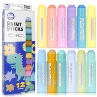 Crayon crayon Macaron 12 Colors Quick-Drying Crayons Soft Color Stackable High Coverage 90 Seconds D