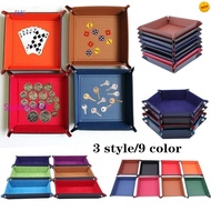 Dice Rolling Tray Pu Dice Tray Change Key Wallet Coin Box Tray<TFYA9.05>(RSX)