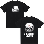 A Beautiful Lie 2005 Tee THIRTY SECONDS TO MARS Rock Band Hip Hop Street Wear Cotton T-shirt