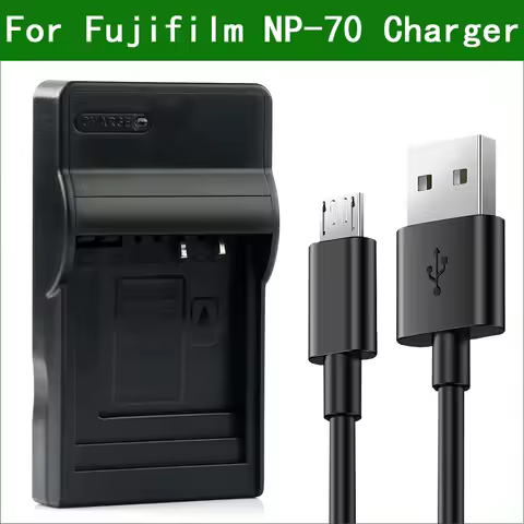Lanfulang NP-70 BC-70 Digital Camera Battery Charger for Fujifilm FinePix F20 Zoom F40fd F45fd F47fd