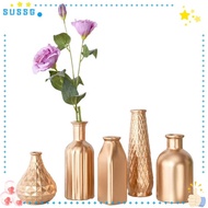 SUSSG Gold Glass Vase Creative Retro Glass Vase Ornaments Flower Bottle