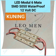 MATA LED Strip Module Yellow 6 Eyes SMD 5050 12V DC WaterProof~LED Module Yellow 6 Eyes SMD 5050 12V