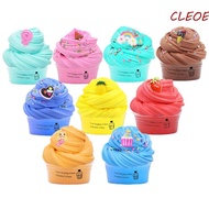 CLEOES Diy Butter Slimes Fruit Set Party Toy Non-Sticky Educational Light Clay Toys Education Toys Modeling Clay Soft Stretchy Scented Toy For Kids Gifts Slimes Making Set