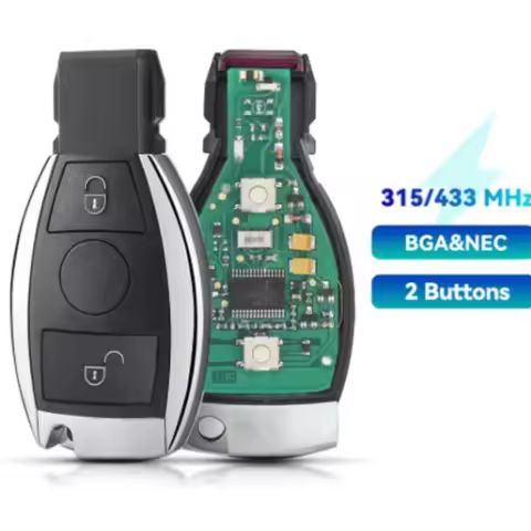2 Buttons 315Mhz / 433Mhz Remote Car Key For Benz Mercedes NEC BGA Type ML SLK CLK CLS W211 W212 W24