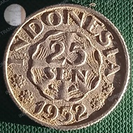 Uang Kuno 25 Sen 1952