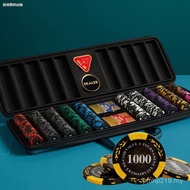 [Chess Room Texas Competition Poker Mahjong) Available Chip Coin Star Poker Wheat Ears] Clay Black S