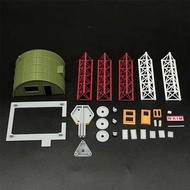 new 1/87 HO Scale Broadcast Tower and Office Model Miniature Building Model DIY Sand Table Train Sce