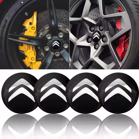4pcs 56mm car wheel hub center cover logo sticker For Citroen C1 C3 C4 C5 C6 DS3 DS4 DS5 2CV VTS Pic