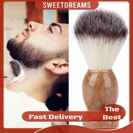 【Sweet】Badger Hair Men's Shaving Brush Barber Salon Men Facial Beard Cleaning