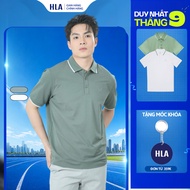HLA Men's Cotton Polo Shirt, Stylish, Fashionable, Cool and Stretchy Men's Short Sleeve Shirt