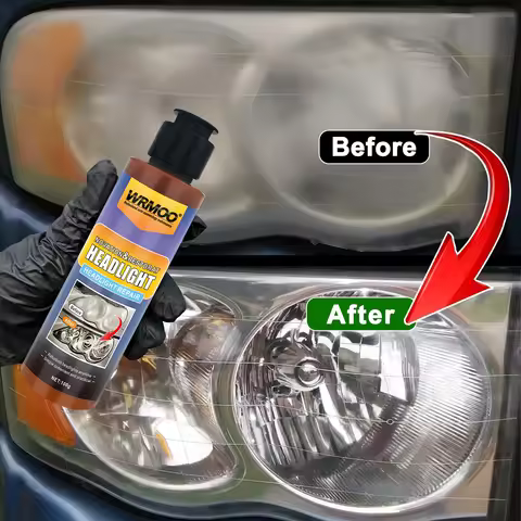 Car Headlight Restoration Fluid Automotive Headlight Oxidation Yellowing Scratches Blurring Enhancem