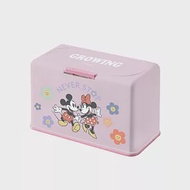 【Disney 迪士尼】多功能口罩收納盒 奇奇蒂蒂 衛生紙收納 收納盒 (約放50入) (20.5*10.5*13cm) 米奇米妮花朵約會