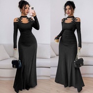 Celebrity Style Autumn Winter New Style Long-Sleeved Slim-Fit Hi