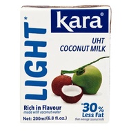 KARA UHT Coconut Milk Light/KARA UHT Natural Coconut Cream