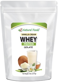 Z Natural Foods Vanilla Cream Whey Protein Isolate, Nutrition-Rich, Flavorful Protein Powder for Hea