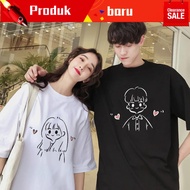 .❤🎁Ready Stock🎁 ❗️S-5XL❗️ baju couple murah panjang baju sweet couple Pasangan kapas tulen pakaian m