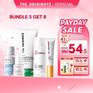 BUNDLE 5in1 The Originote Skincare Package, Skincare Set Face Wash Cleanser Toner Serum Moisturizer 