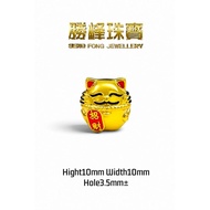 SF 916 6D 招财猫手串 Lucky Cat Charm/100%AUTHENTIC 916GOLD(XM099)
