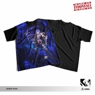 COD / BAYAR DITEMPAT KAOS PRINTING KARTUN ANIME SAINT SEIYA GEMINI DARK