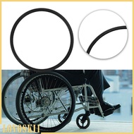 [Lovoski1] 24inch Wheelchair Rear Wheel Tire Wheelchair Accessories 24x1 3/8 PU Black 24inch Black