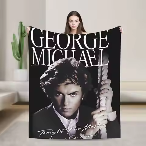 George Michael Music Blanket Picnic Flannel Throw Blanket For Home Decor Soft Warm Custom Quality Be