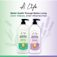 A.LIFE ANTIBACTERIAL WHITE TEA/LAVENDER SHOWER CREAM (1L) READY STOCKS