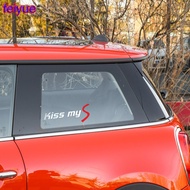 2pcs Kiss myS LOGO car windshield sticker for BMW MINI COOPER CLUBMAN COUNTRYMAN PEACEMAN R55 R56 R5