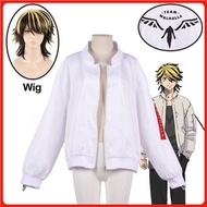 NEW SPOTAnime Tokyo Revengers Keisuke Baji Kazutora Hanemiya Cosplay White Jacket Costume Valhalla A