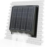 Solar Roof Ventilator Fan: 2500 RPM High-Speed Exhaust Fan with 12V Monocrystalline Solar Panel, IP6