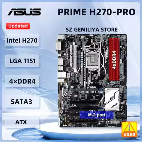 ASUS PRIME H270-PRO Motherboard LGA 1151 intel H270 DDR4 Dual M.2 ATX Intel Core i3-6100 i3-7320 i5-