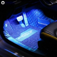 HUAIHAO 4Pcs/Set 12V 5V USB LED Car Interior Atmosphere Backlight Ambient Mood Foot Light Decorative
