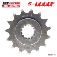 S-TEEL Front Spocket 520 - 15T / Motorcycle for KAWASAKI Z750 / Z750S / Z750R / Z800 / Z800E (4065K-