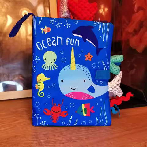 Baby Soft Cloth Book Development Montessori Sensory Books Baby Toys Educational Learning Toys For Ba