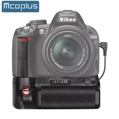 Mcoplus BG-D3100 Vertical Battery Grip Holder for Nikon D3100 D3200 D3300 D5300 Camera as MB-D31 wit