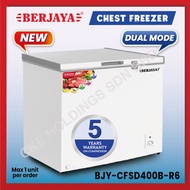 Berjaya Premium 330L Dual Chest Chiller Freezer BJY-CFSD400B-R6 (White) 5 YEARS Compressor warranty