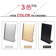 Menu Bar Counter Stand Sign Rack Price List Ordering Milk Tea a4Table Card Coffee Shop Display Sign 