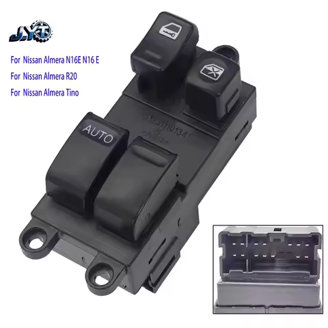 Drive Side Electric Master Power Window Control Switch Button Parts for Nissan Almera N16E R20 Tino 