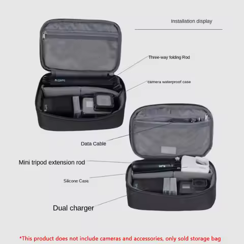 Original for GoPro Hero 13 12 11 10 9 8 7 6 5 4 Session Max 360 Camera Storage Soft bag for GoPro ba