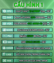 PC Gaming i5 14400f / RTX 3060ti / ram 32G / SSD 512G Case Gaming Máy tính chơi game Giá rẻ nhất