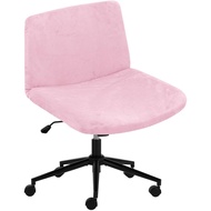 Criss Cross Desk Chair Cover Velvet Armless Office Chair Covers Cross Legged Office Chair Slipcovers